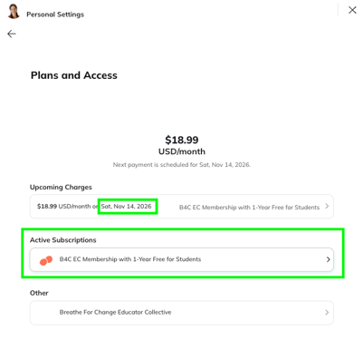 EC Subscription Plan